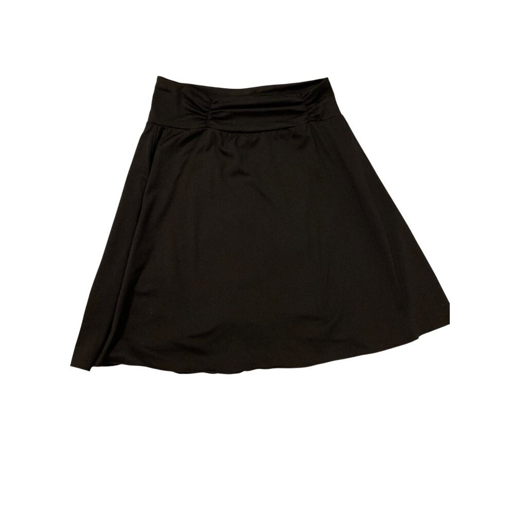 Tranquility Black A-Line Skirt S Stretch Waistband, Pull on